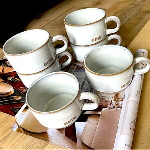 6oz stoneware hearth & hand with magnolia 6 pc set